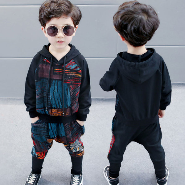 Aktuális gyerek szett fiúknak fekete színben