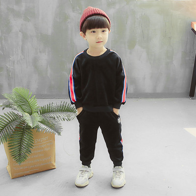 Μοντέρνα παιδική σετ για αγόρια σε μαύρο χρώμα