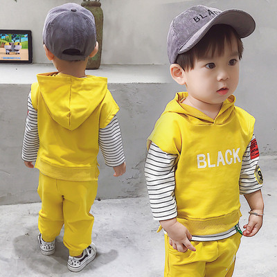 Παιδικό σετ για αγόρια σε δύο χρώματα - κίτρινο και ροζ