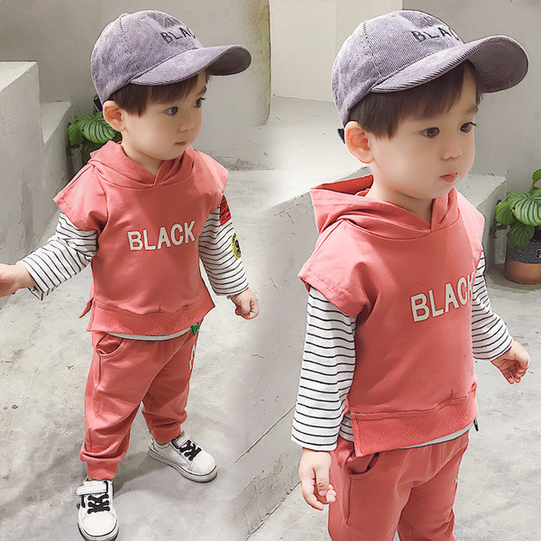 Παιδικό σετ για αγόρια σε δύο χρώματα - κίτρινο και ροζ