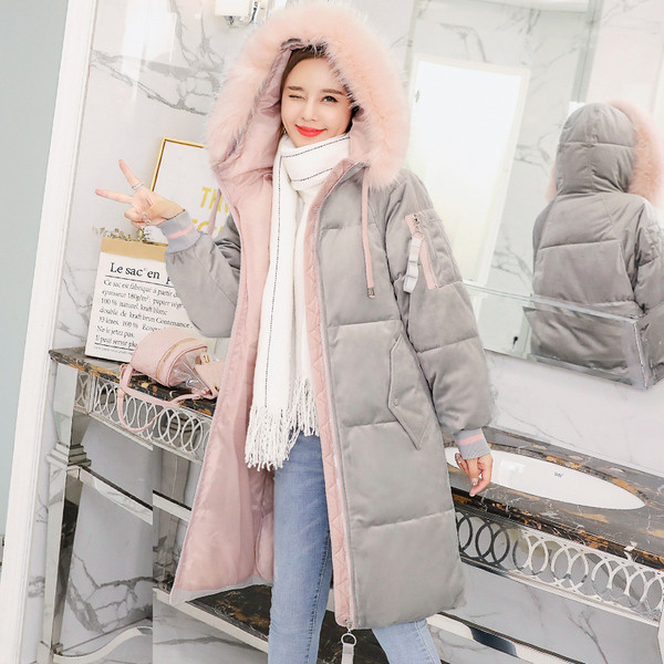 Μοντέρνο γυναικείο μπουφάν με μακριά μανίκια  και κουκούλα σε διάφορα χρώματα