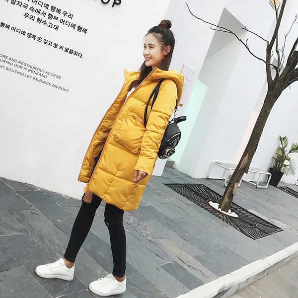 Дамско модерно яке с качулка в шест цвята