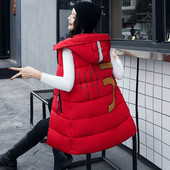 Modern női mellény kapucnival több színben