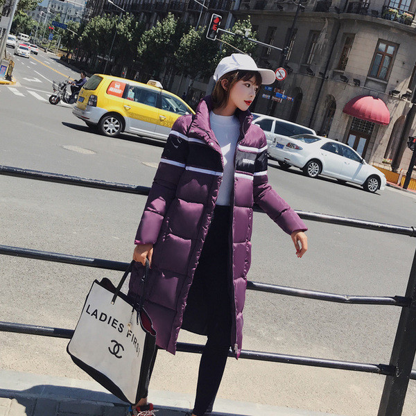 Női hosszú téli kabát négy színben