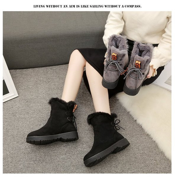 Új női csizma puha béléssel, fekete és szürke színben