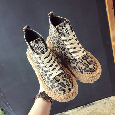 ΝΕΑ μοναδικά γυναικεία πάνινα παπούτσια  με ζεστή επένδυση - δύο χρώματα