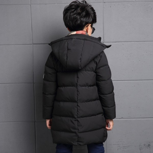 Modern gyerek hosszú kabát fiúknak két színben