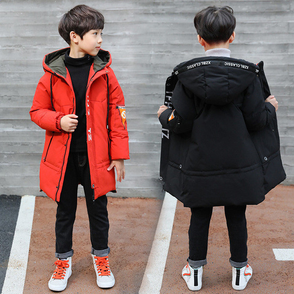 Ζεστό παιδικό μπουφάν για αγόρια σε δύο χρώματα