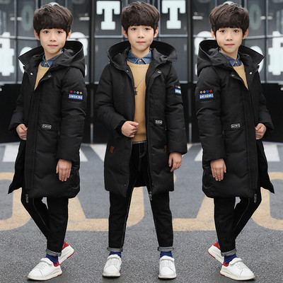 Aktuális gyerek hosszú kabát fiúknak két színben - fekete és piros