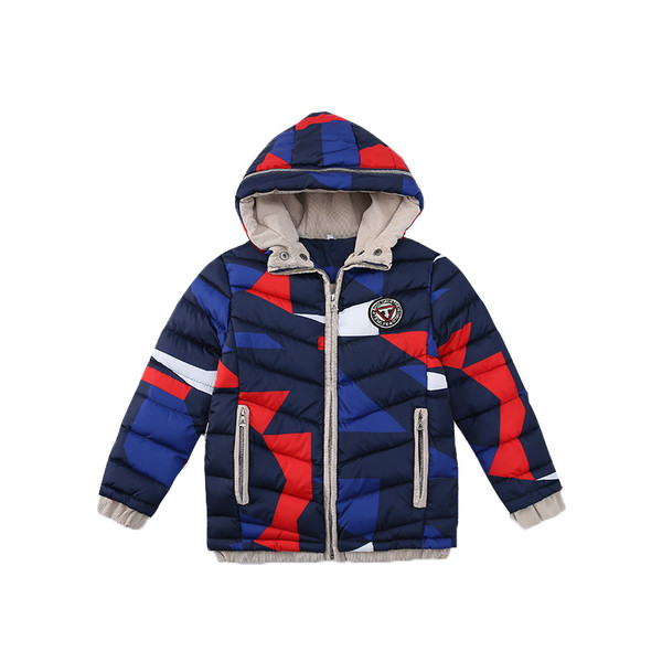 Modern, színes gyerekkabát fiúknak két színben
