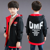 Modern kétoldalas gyerekkabát fiúknak két színben