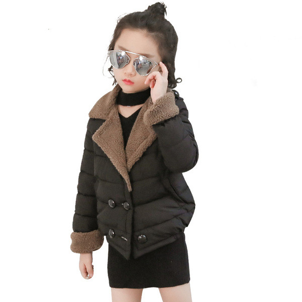 Μοντέρνο μπουφάν για  κορίτσια σε δύο χρώματα