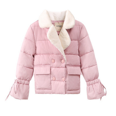 Παιδικό μπουφάν για τα κορίτσια σε ροζ χρώμα