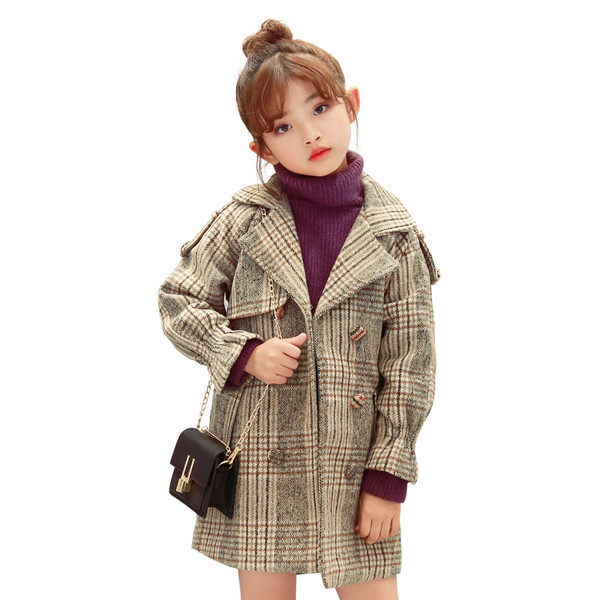 Modern gyerekkabát lányoknak két színben