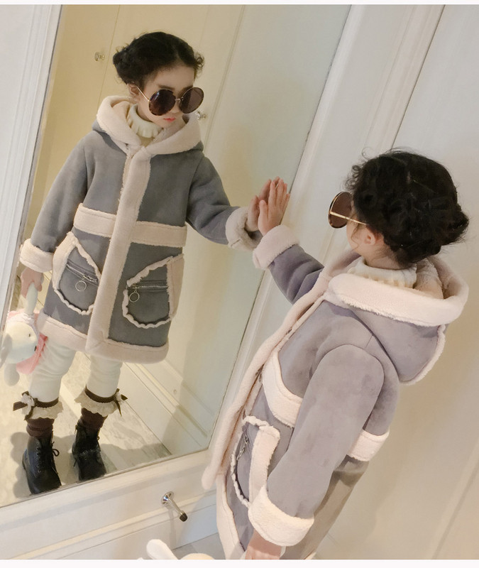 Modern gyerekkabát lányoknak két színben