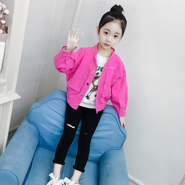 Modern gyerekkabát lányoknak két színben - sárga és rózsaszín