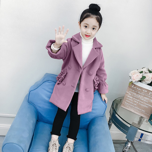 Modern gyerekkabát két színben lányoknak