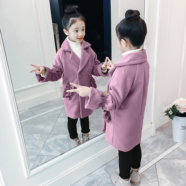 Modern gyerekkabát két színben lányoknak