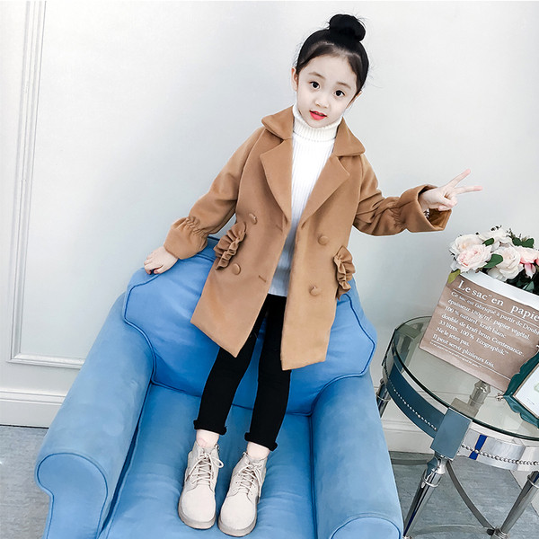 Modern gyerekkabát két színben lányoknak