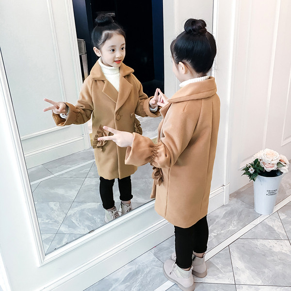 Modern gyerekkabát két színben lányoknak