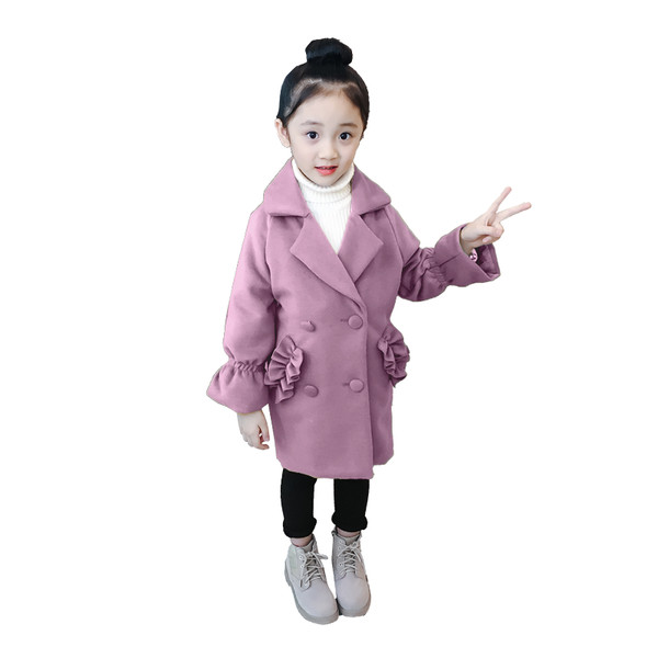 Modern gyerekkabát két színben lányoknak