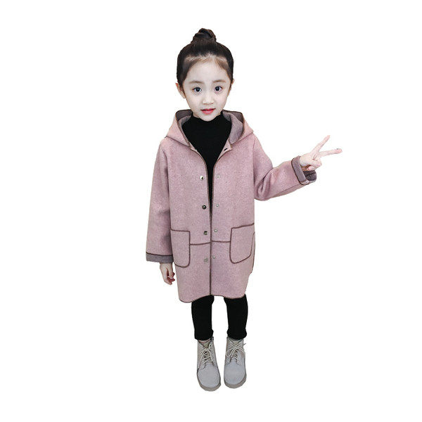 Stílusos gyerek kabát lányoknak két színben