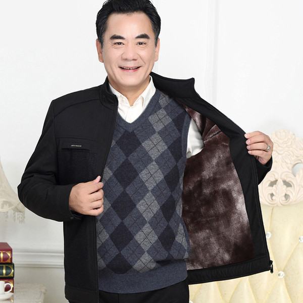 Стилно мъжко яке с мека подплата в черен цвят