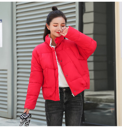 Γυναικείο μοντέρνο κοντό μπουφάν σε διάφορα χρώματα