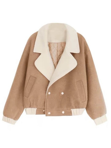 Stílusos női kabát két színben