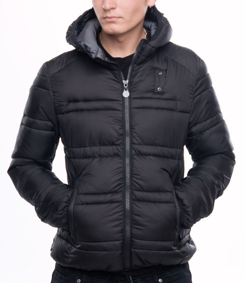 Μοντέρνο χειμωνιάτικο ανδρικό μπουφάν με κουκούλα σε τέσσερα χρώματα