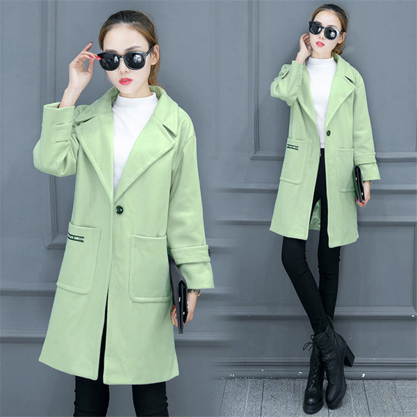 Modern női hosszúkabát három színben