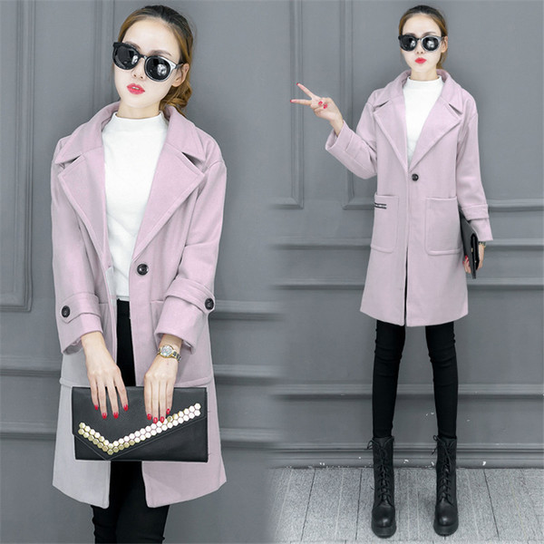 Modern női hosszúkabát három színben