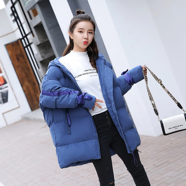 Geaca groasa de dama in trei culori