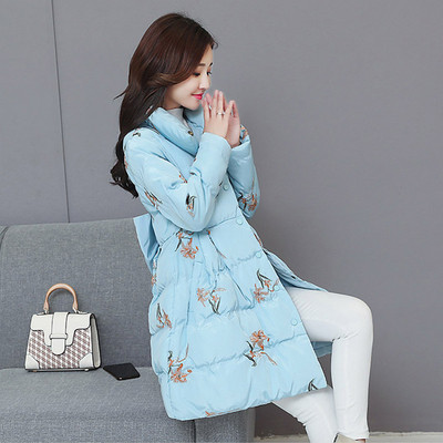 Modern női kabát virágos motívumokkal, több színben