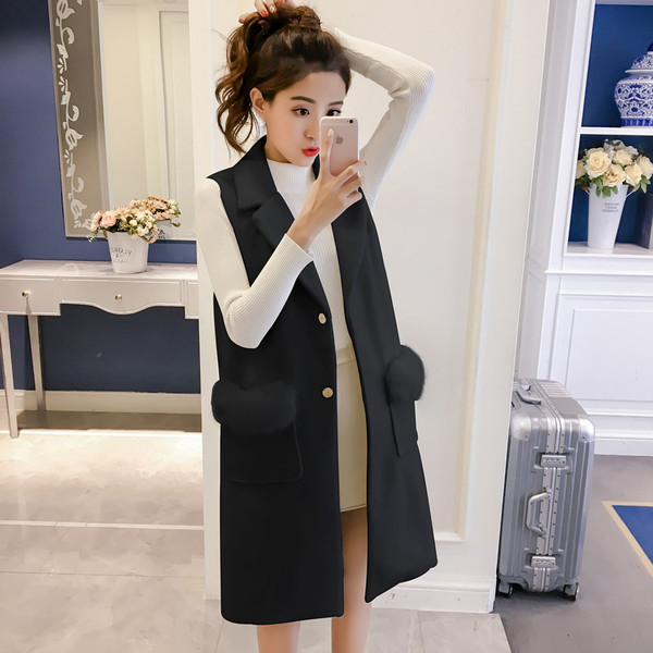 Stílusos női mellény fehér és fekete színben