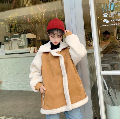 Női széles kabát két színben