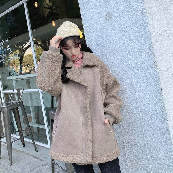 Női széles kabát két színben