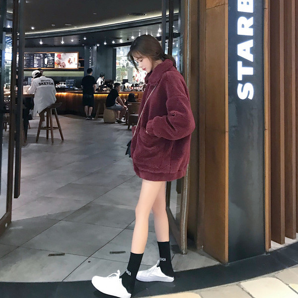 Női széles kabát három színben