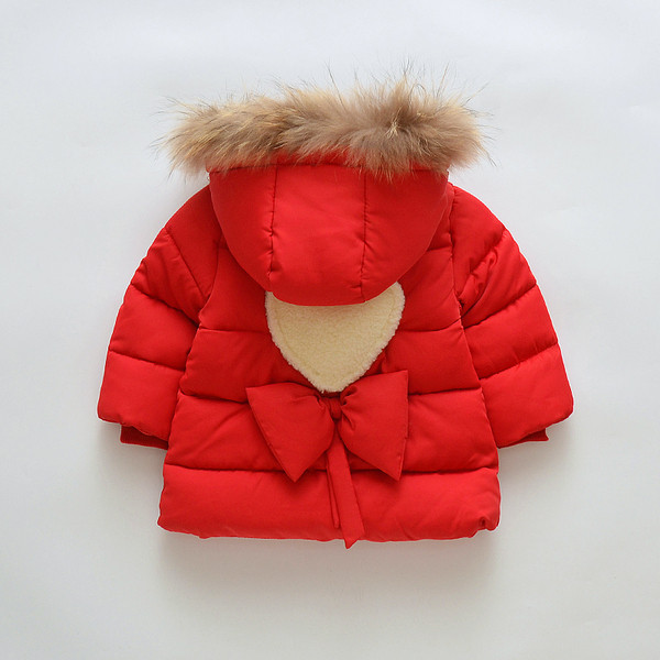 Modern gyerekkabát lányoknak többféle színben szalaggal