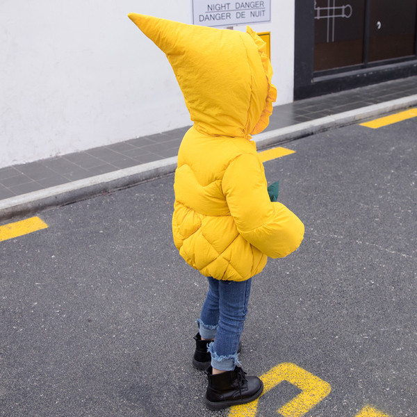 Παιδικό μπουφάν για κορίτσια με κορδέλες σε τρία χρώματα