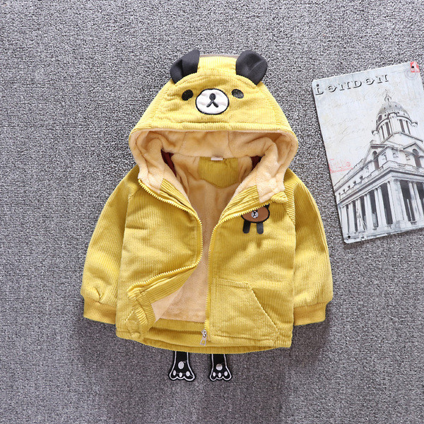 Modern őszi gyerek kabát fiúknak 3D elemmel, három színben