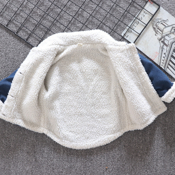 Korszerű gyermek farmerdzseki puha béléssel