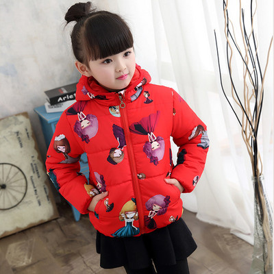 Χειμερινό παιδικό μπουφάν για κορίτσια με κουκούλα  σε δύο μοντέλα