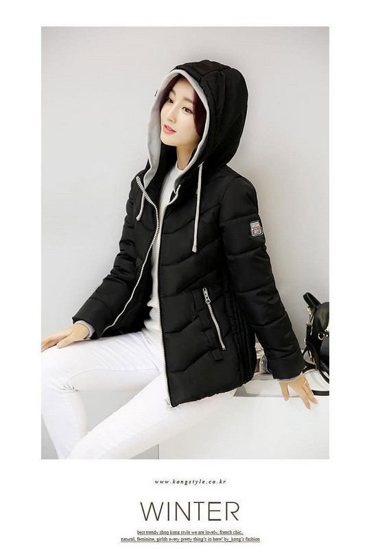 Modern női kabát négy színben