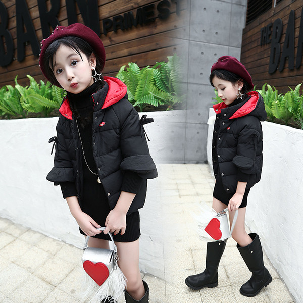 Modern gyerekkabát lányoknak szalagokkal, 7/8-as ujjakkal, többféle színben