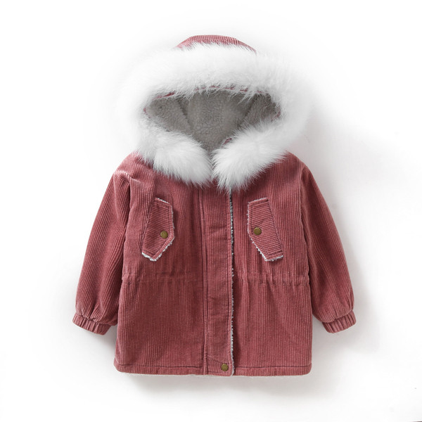 Aktuális gyerekkabát virágos hímzéssel és kapucnis pehely három színben