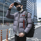 Alkalmi férfi téli kabát négy színben emblémával