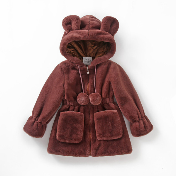 Κομψό παιδικό μπουφάν με κουκούλα και τσέπες σε διάφορα χρώματα