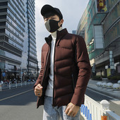 Stílusos férfi vastag kabát több színben