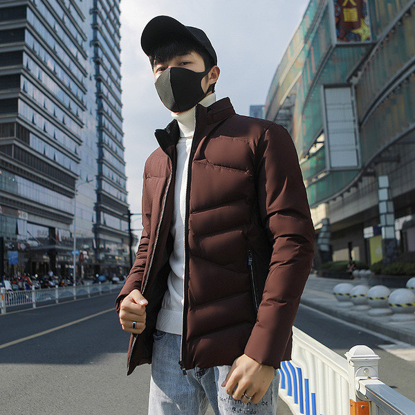 Stílusos férfi vastag kabát több színben